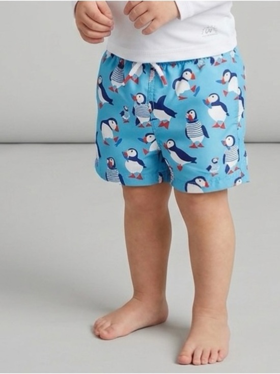 Baby Boden Other - Boden Baby Boys Puffin Swim Trunks